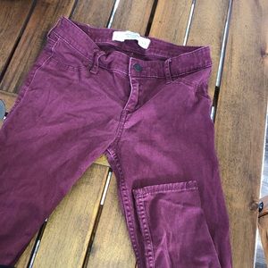 Maroon Abercrombie & Fitch Skinny Jeans!
